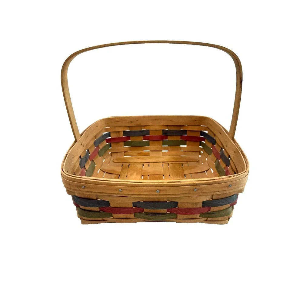 1987 Longaberger Signature Series Single Pie Basket ~Signed by Dave Vintage